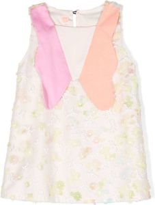 WAUW CAPOW by BANGBANG Lucy floral-embroidered dress Roze