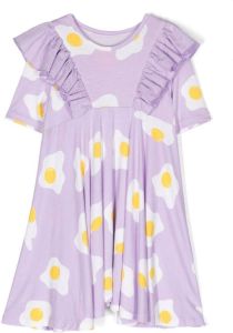 WAUW CAPOW by BANGBANG Nyomi Egg ruched dress Paars