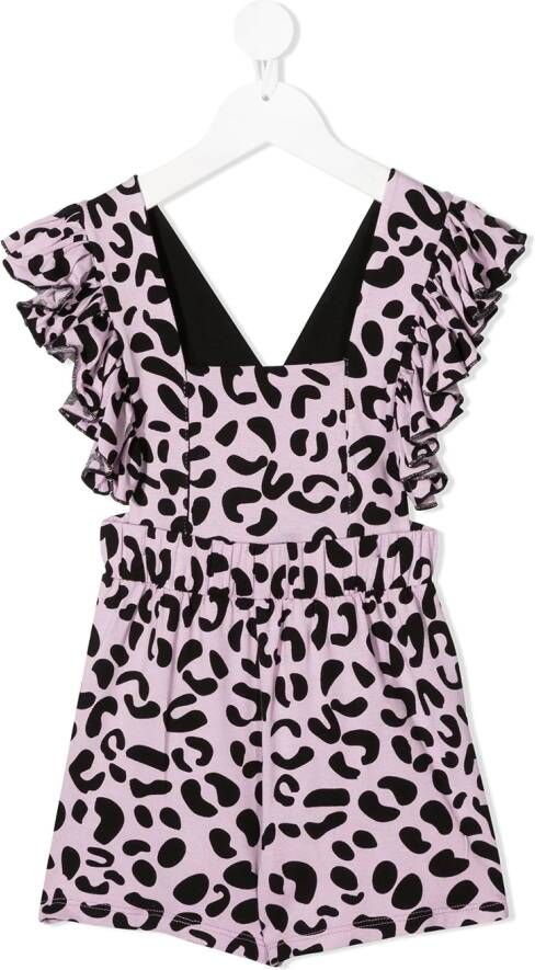 WAUW CAPOW by BANGBANG Playsuit met ruches Paars