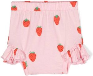 WAUW CAPOW by BANGBANG strawberry-print ruffled bloomers Roze