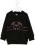 WAUW CAPOW by BANGBANG Sweater met borduurwerk Zwart - Thumbnail 1
