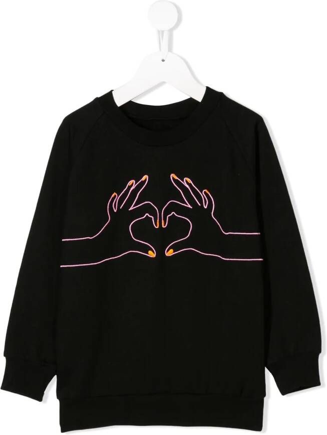 WAUW CAPOW by BANGBANG Sweater met borduurwerk Zwart