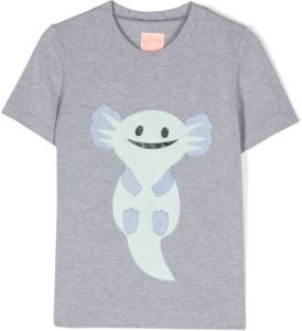 WAUW CAPOW by BANGBANG T-shirt met applicatie Grijs