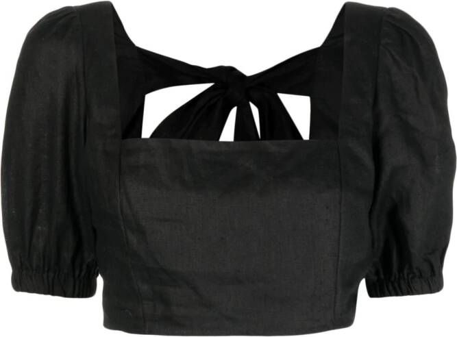 We Are Kindred Cropped blouse Zwart