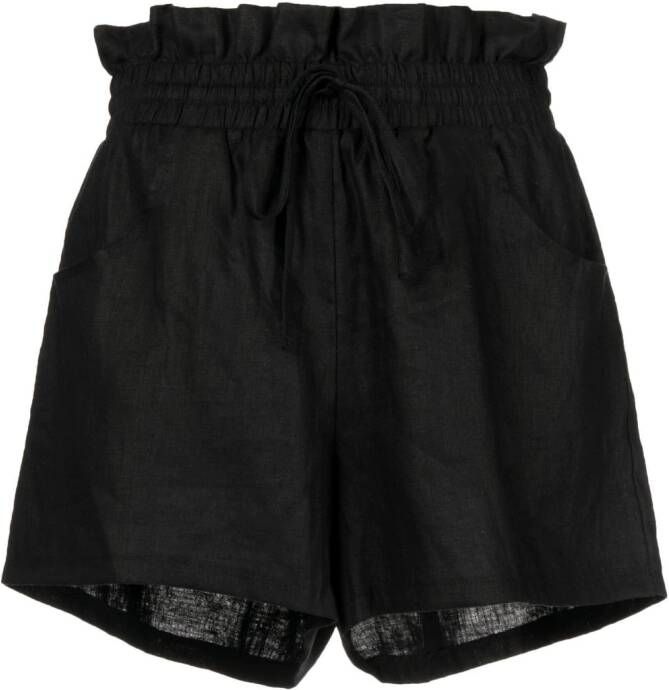 We Are Kindred Shorts met paperbag taille Zwart