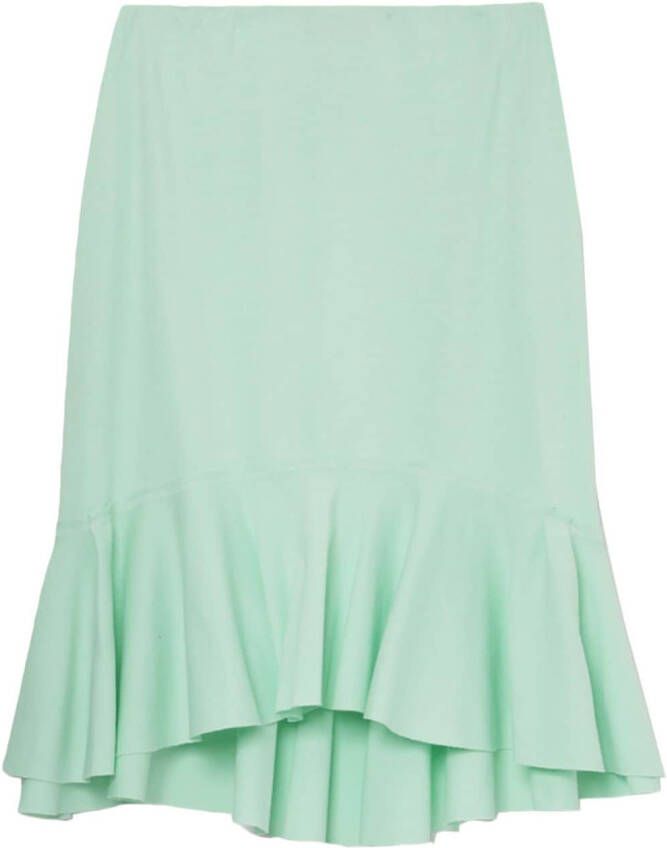 We11done Asymmetrische blouse Groen