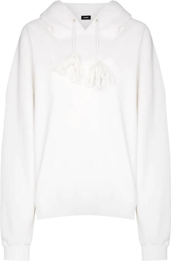 We11done Katoenen hoodie Wit