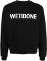 We11done Sweater met logoprint Zwart - Thumbnail 1