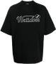We11done T-shirt met logoprint Zwart - Thumbnail 1