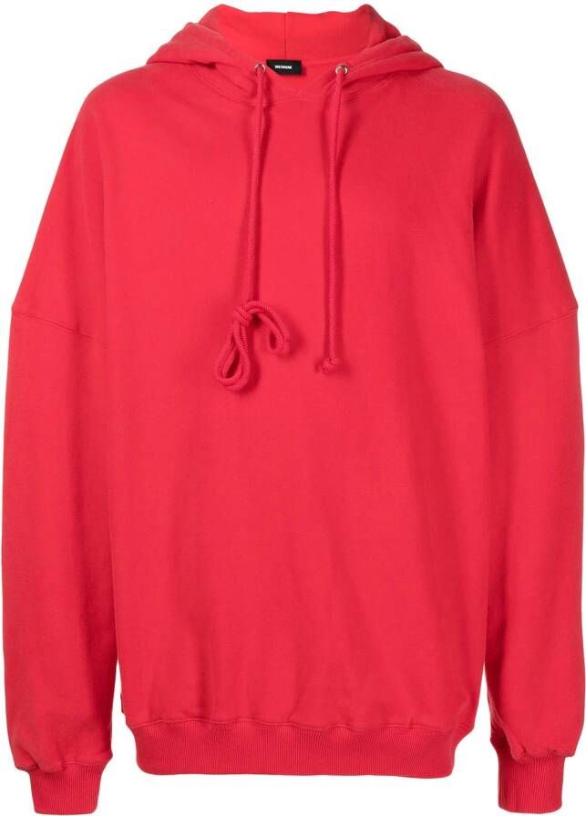 We11done Oversized hoodie Rood
