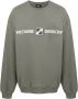 We11done Sweater met logoprint Grijs - Thumbnail 1