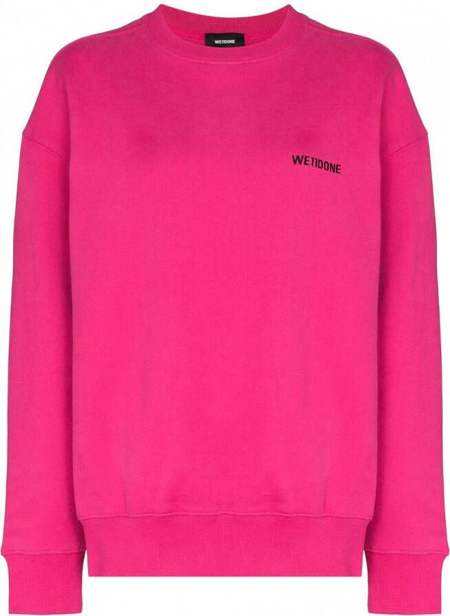 We11done Sweater met ronde hals Roze