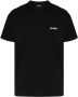 We11done T-shirt met logoprint Zwart - Thumbnail 1
