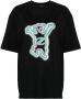 We11done T-shirt met teddybeerprint Zwart - Thumbnail 1
