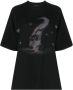 We11done T-shirt met grafische print Zwart - Thumbnail 1