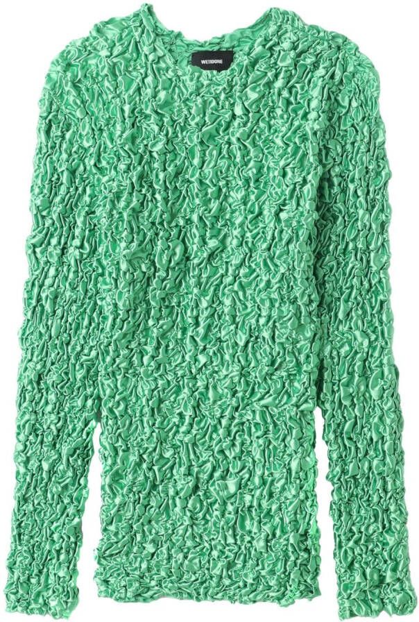 We11done Top met lange mouwen Groen
