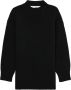 We11done Uitgesneden sweaterjurk Zwart - Thumbnail 1