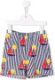 Weekend House Kids. Shorts met bootprint Wit - Thumbnail 1