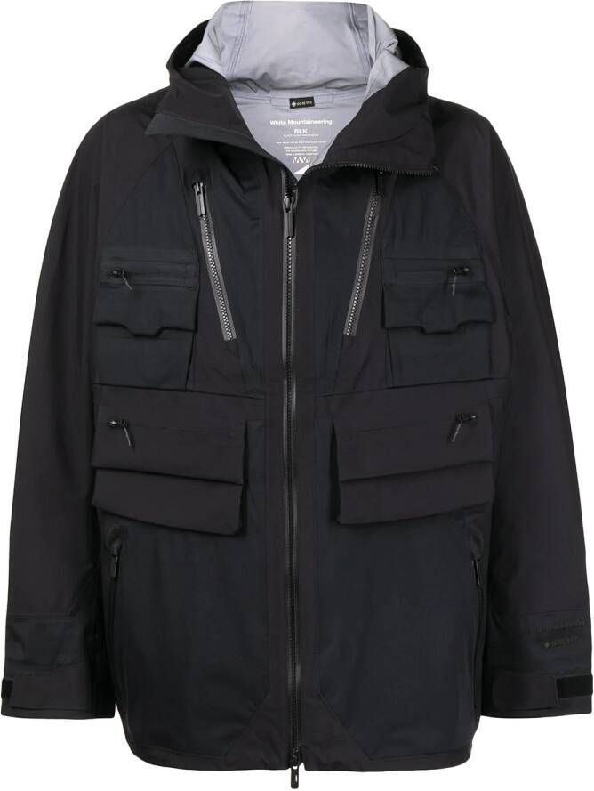 White Mountaineering Jack met capuchon Zwart
