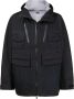 White Mountaineering Jack met capuchon Zwart - Thumbnail 1