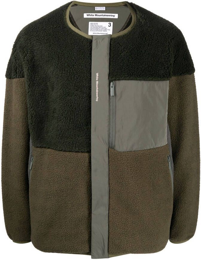 White Mountaineering Jack met patchwork Groen