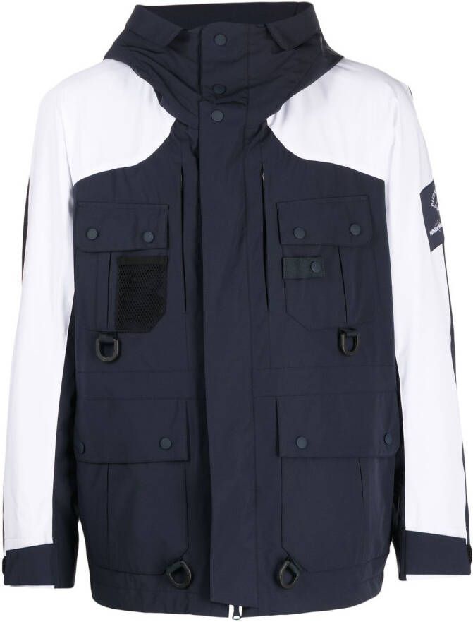 White Mountaineering Jas met meerdere zakken Blauw