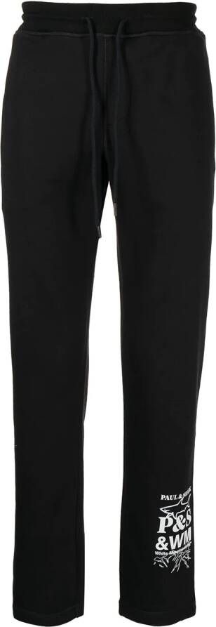White Mountaineering Joggingbroek met logoprint Zwart