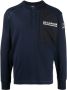 White Mountaineering T-shirt met logoprint Blauw - Thumbnail 1