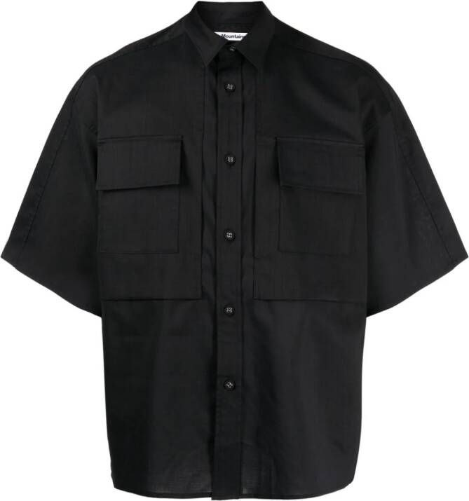 White Mountaineering Overhemd met borstzak Zwart