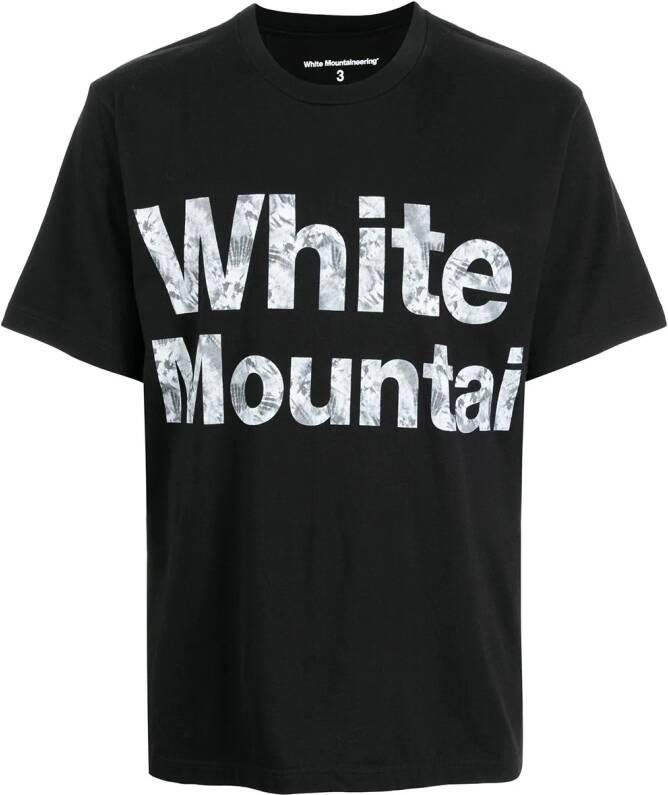 White Mountaineering T-shirt met logoprint Zwart