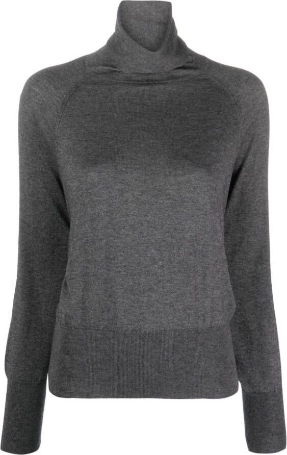 Wild Cashmere Diana trui met hoge hals Grijs