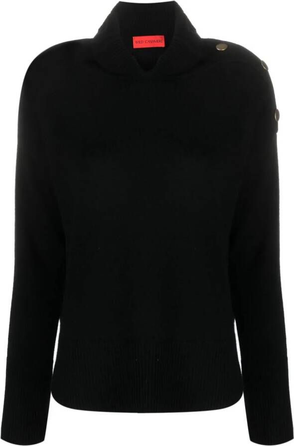 Wild Cashmere Gebreide coltrui Zwart