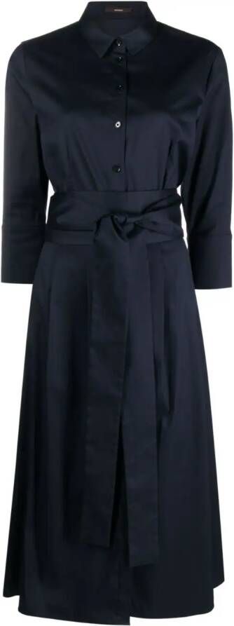Windsor Blousejurk van katoenmix Blauw