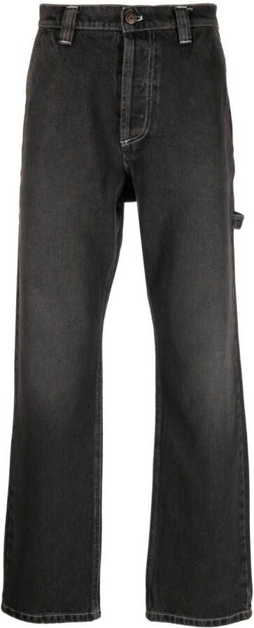 Winnie NY Jeans met logopatch Zwart