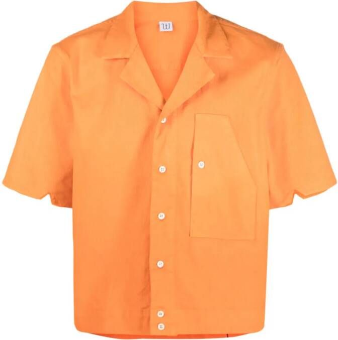 Winnie NY Overhemd van katoenmix Oranje