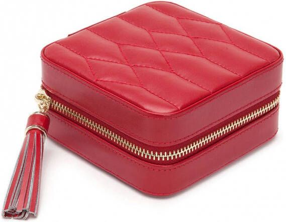 WOLF Gewatteerde sieradenbox Rood