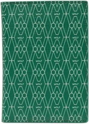 WOLF Pasjeshouder met logoprint Groen