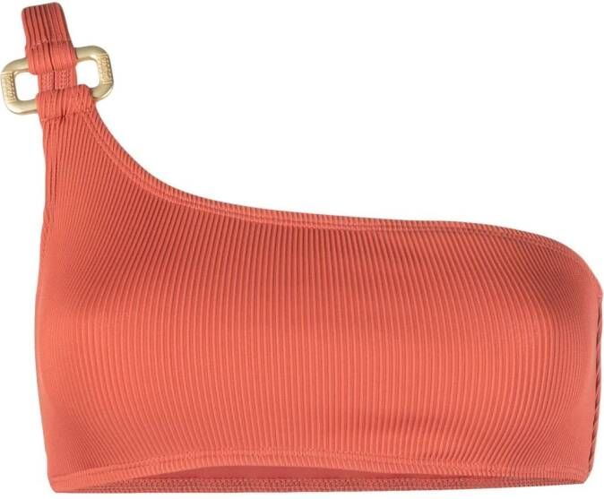Wolford Asymmetrische bikinitop Oranje