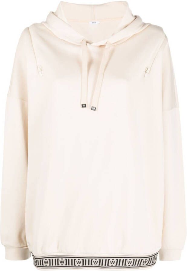 Wolford Hoodie met logoprint Beige