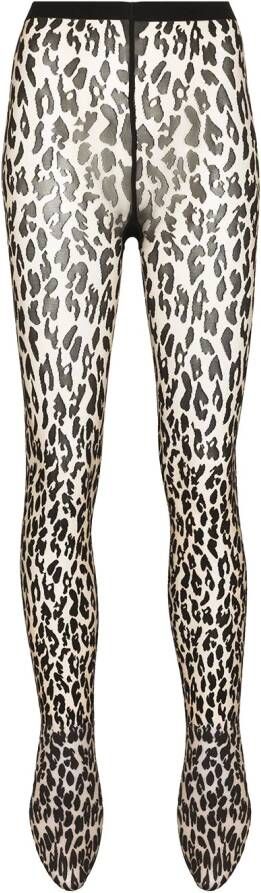 Wolford Jurk met luipaardprint Beige