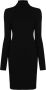 Wolford Ribgebreide mini-jurk Zwart - Thumbnail 1
