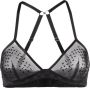 Wolford Gilda triangel bh met tule Zwart - Thumbnail 1