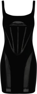 Wolford x mini-jurk met vlakken Zwart