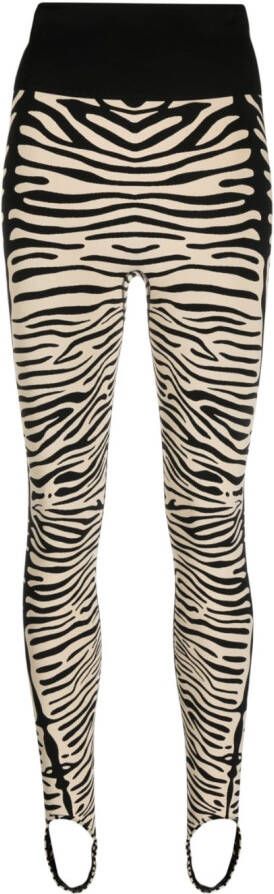Wolford Legging met zebraprint Zwart