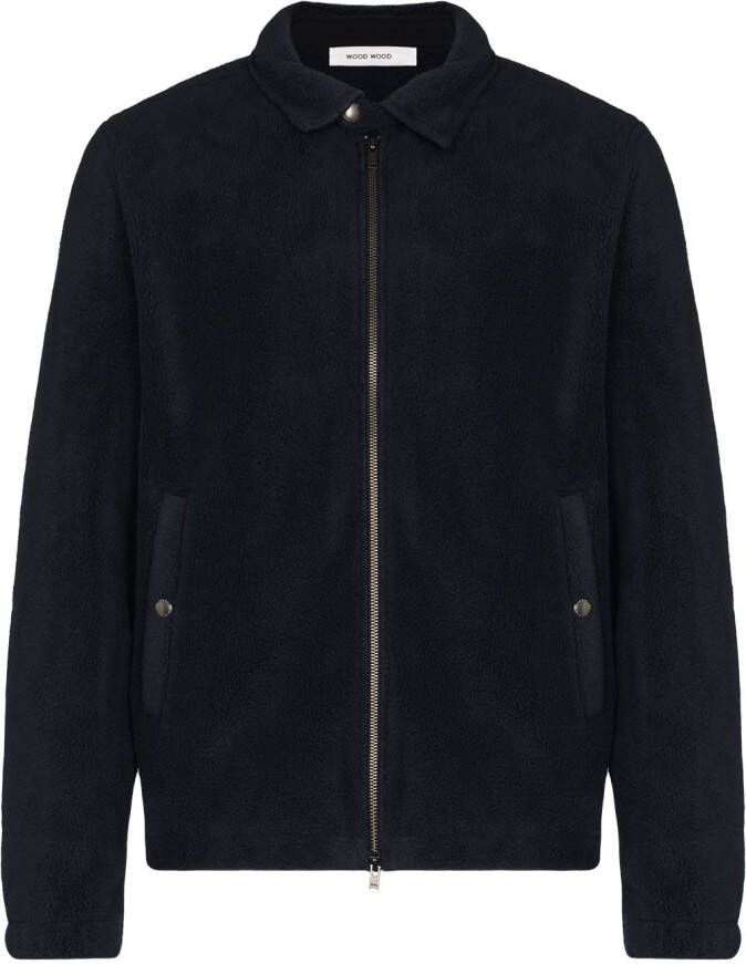 Wood Fleece jack Blauw