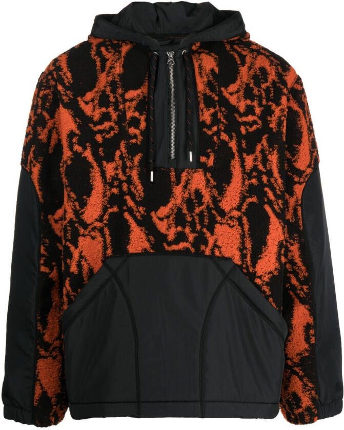 Wood Fleece jack Zwart