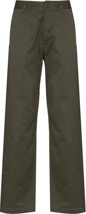 Wood Straight broek Groen