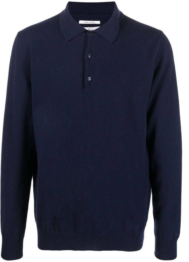 Woolrich Kasjmier poloshirt Blauw