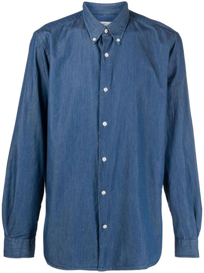 Woolrich Button-down overhemd Blauw