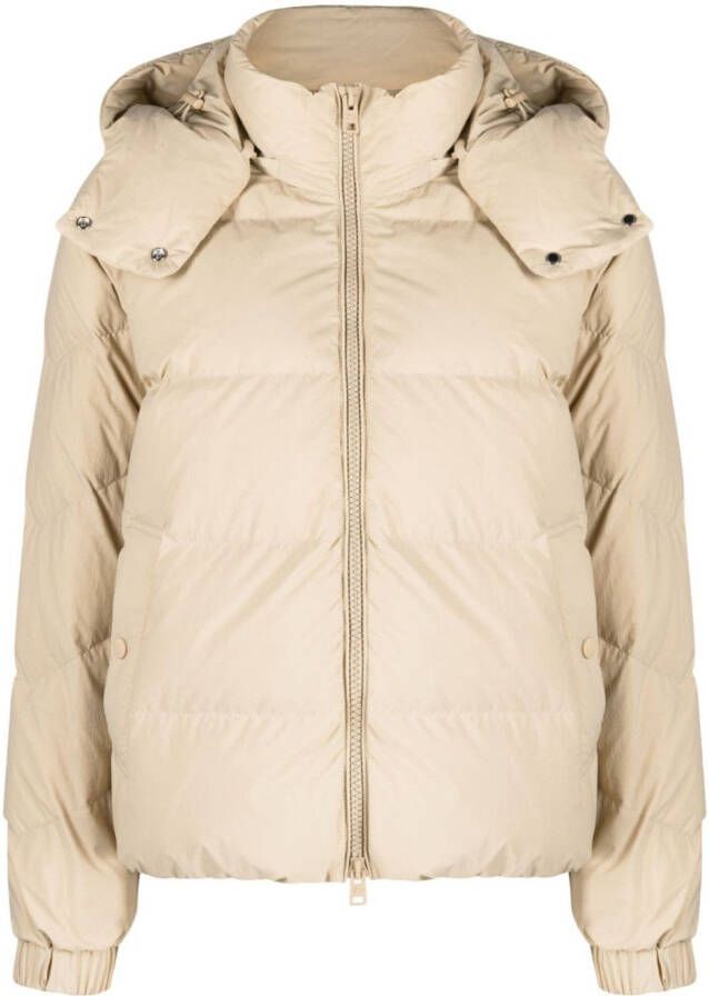 Woolrich Donsjack met capuchon Beige